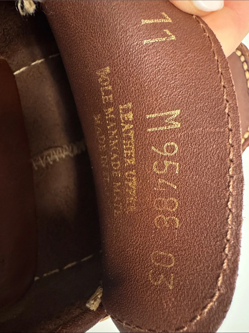 Brass Boot Brown Leather Slip-On Loafers for Men